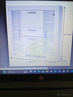 Predám šatnikovu skriňu a komodu, nové nepoužívané. - 6