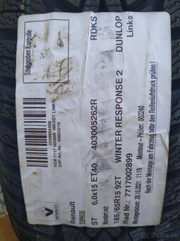 Zimná sada R 15 RENAULT EXPRES,RENAULT ZOE. - 6