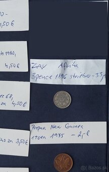Zbierka mincí - rôzne svet mince - Afrika, Ázia,EU a Ostrovy - 6