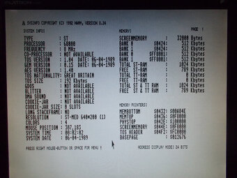 Predám Atari ST 520+ s 1 MB RAM a HDD-SD 1 GB - 6