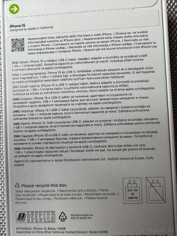 iPhone 15 128GB - NOVY - NEROZBALENY - 6