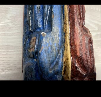 Starý drevený svietnik - 6