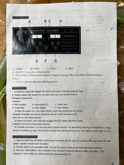 Digitalálna Ultrazvukova čistička 10L heater&timer NOVA NE - 6