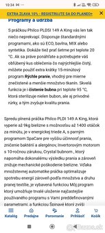 Práčka Philco PLDSI 149 A King - 6