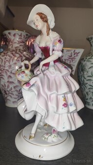 Royal Dux - dáma s košíkom - 6