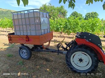 Vyklápacia vlečka za malotraktor - 6
