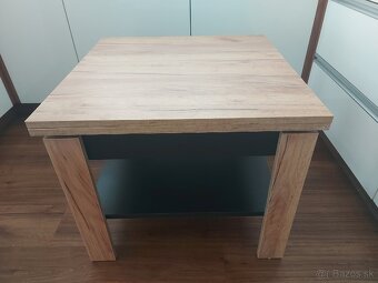 Rozkladaci konferencny stolik Mazzoni dub artisan 65x65cm - 6