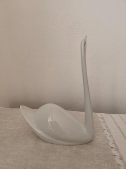 Royal dux labuť Brusel porcelánová soška - 6