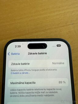 iPhone 15 black , 128GB, v záruke - 6