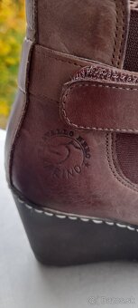 Predam kozene zimne clenkove cizmicky-platformy ,vel.36 - 6