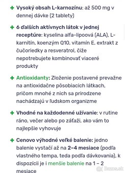 Predám Carnosine Komplex - 6