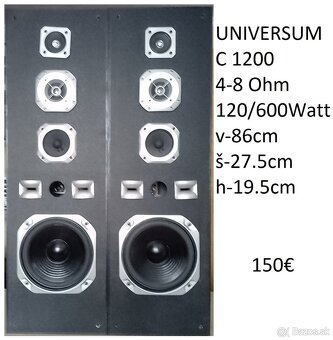 predám reprobedne Acoustic studio montor series 3311 - 6