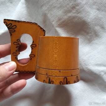 Ľudové starožitné  drevené črpáky - 6