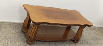 Rustikální konferenční stolek, nábytek z masívu - 6