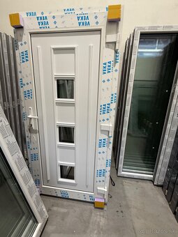 Plastové vchodové dvere,zlatý dub/biela,špičková kvalita - 6