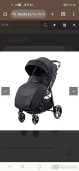 Nový 🆕 Športový Kinderkraft Kočík Grande Black so zárukou - 6