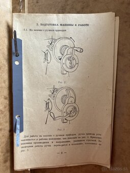 Starožitný mechanický šijací stroj(ručný pohon/ - 6