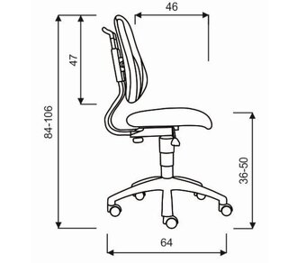 Rastúca stolička ELEN S-LINE - modrozelená - 6
