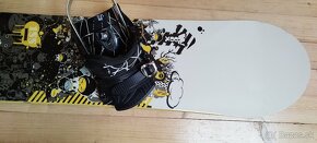 Snowboard 155cm, poškodené viazanie - 6