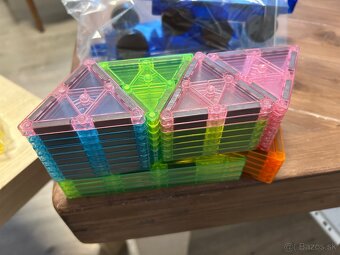 Magneticka stavebnica - Magnetic tiles - 121ks - 6