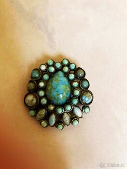 Starožitná vintage brošňa - 6