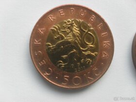 50 kč mince rok Vzácné ročníky - 6