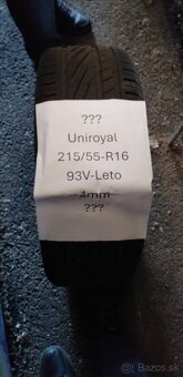UNIROYAL 215/55 R16 Leto 4mm rok 2020 - 6