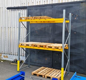 Paletové Regále - VYSOKÁ NOSNOST - bazarové, použité - 6