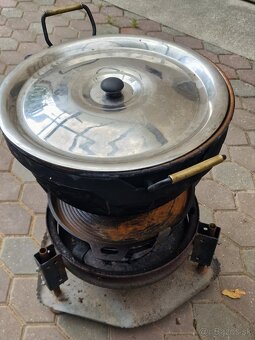 Predam medeny kotlik, ohnisko, gril - 6