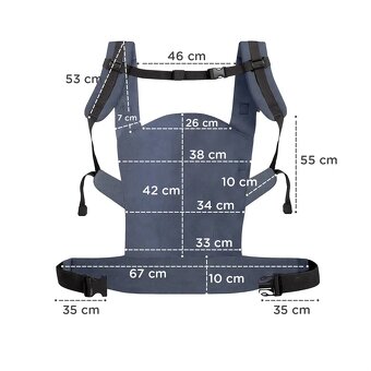 Detský nosič Kinderkraft Nino Confetti - 6