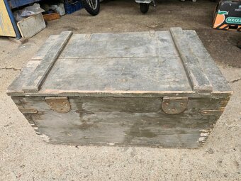 Vojenska drevena krabica bedňa 4. - 6