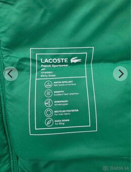 Predám pánsku zimnú bundu lacoste - 6