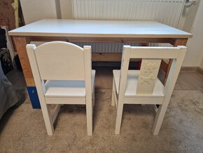 Detský rastúci stolík + 2 detské IKEA stoličky. - 6