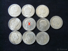 2 korona kb, 1 koruna bz, fji - 6