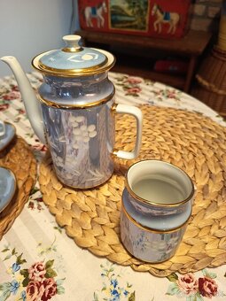 Kavova suprava modra, porcelan - 6