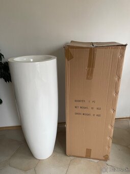 glamour Biela luxusna vaza 105cm - 55% - 6