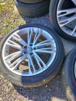 4ks alu disky orig. Audi 5x112 R20 pneu 255/45 r20 - 6