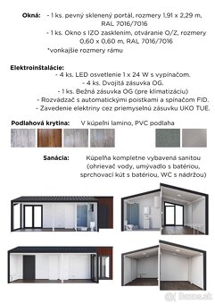 Predám mobilný kontajnerový dom,predajňu,kanceláriu,chatu. - 6
