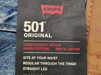 Pánské džíny Levi's 501 W34/L32=45/107cm p254 - 6