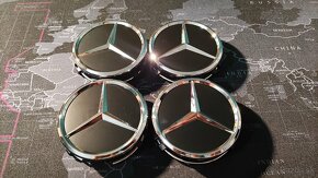 Mercedes krytky stredovej diery kolies 75mm viac farieb BA - 6