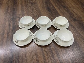 Retro veľká čajová súprava československý porcelán MZ - 6