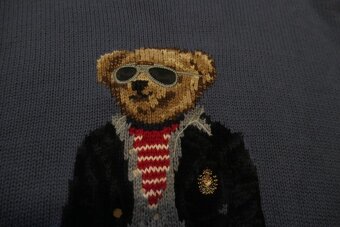 RALPH LAUREN BEAR luxusny original pansky krasny sveter XL - 6
