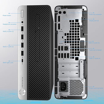 HP 600G3, i5-6gen, 16GB RAM, 512GB SSD Intel,1TB HDD, W10Pro - 6