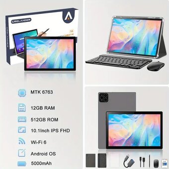 Revolučný tablet 10,1″ - 12gb Ram / 512gb ROM / 8-jadro - 6