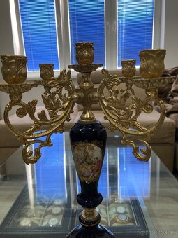 Porcelánový svietnik Limoges - 6
