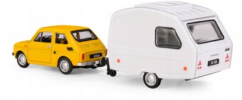 Fiat 126 + Niewiadow N250C 1:43 žltý - 6