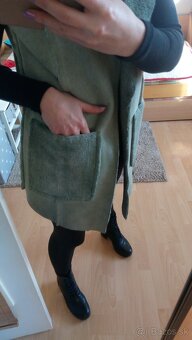 Teplá dámska vesta s kapucnou S-M - 6