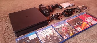 Ps4 slim s hrami a volantom - 6