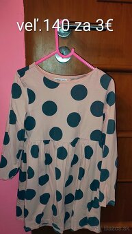 Šaty s dlhým rukávom veľ.140 - 6