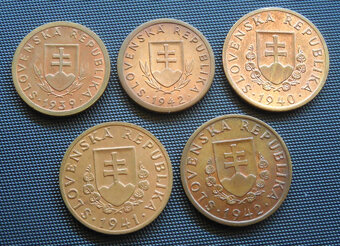 Mince: Sada Slovenský štát Špičkový stav 1939-1945 - 6